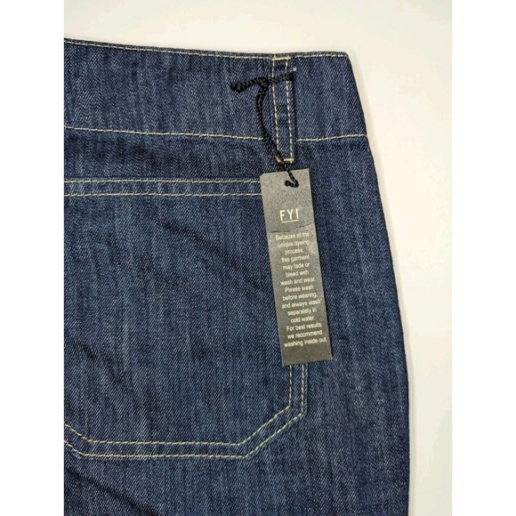 NWT London Jean 100% Cotton Dark Wash Flare Jeans Size 8 - Picture 9 of 11